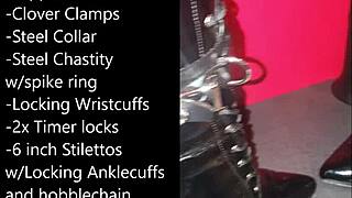 just a sissy getting ready for extreme self-bondage play