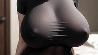 ai generated model girl with big-tits in art 82