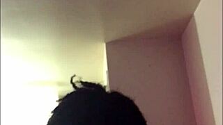 Hella's big ass swallows a mix of cum on the bed, submissive and eager in this amateur bbw scene.