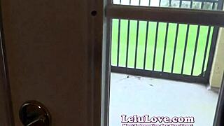 She catches you spying her sunbathing so gives strip show - lelu love