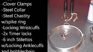 just a sissy getting ready for extreme self-bondage play