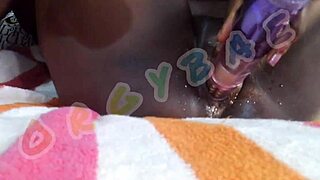 Ebony Bitches Team Up On Bar Man