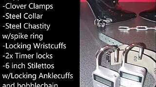 just a sissy getting ready for extreme self-bondage play