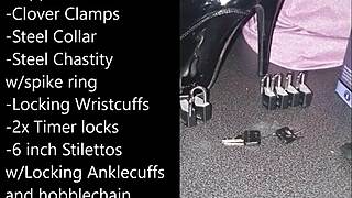 just a sissy getting ready for extreme self-bondage play