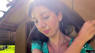 wow, public cumwalk in cafe with sperm on face eating pasta carbonara!