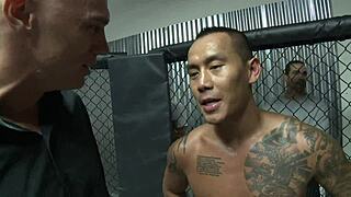 Milf Fucks Big Black Cock in MMA Ring