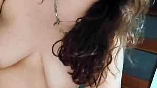 Cute Chubby Girl Performs Striptease in Bedroom