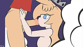 Princess Rosalina Bent Over In Doggy Style With Her Big Tits.