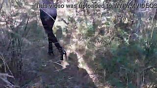dude, high heels clicking while walking sexy in the woods! 🌲