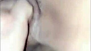 this couple's homemade scene with blowjob, fingering, and riding makes it impossible not to cum