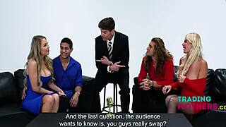 Stepmoms London River and Harper Hill Swap Stepsons for Rough Gangbang