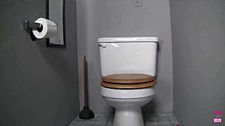 Allie, what are you doing with that glory hole cock?