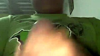 Nice handjob in my living room with Peruvian teen