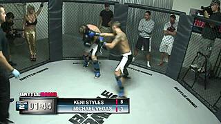 Milf Fucks Big Black Cock in MMA Ring