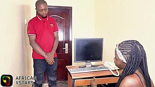 She Seduces Job Seeker in Office for Wild Fucking