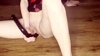 Embracing My New Black Dildo Friend