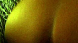 she's bent over taking that big black cock doggystyle