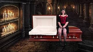 Granny Peggy Sue dominates with pegging and cum swallowing