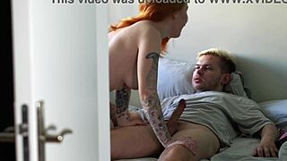 Captured hot couple's airbnb fuck, pov teen moaning 😍