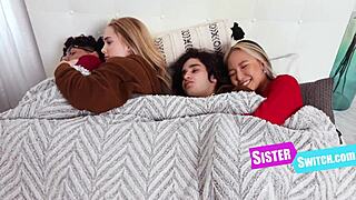 swapping petite asian teens in taboo 4some fuck!