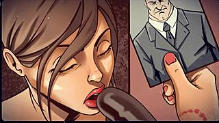 regular office routine and bad ass artur, huge fetish secretary dildo toys blowjob in cartoon comic