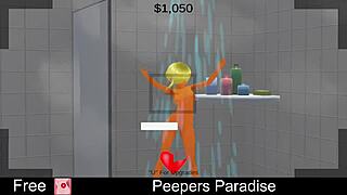 Hidden Cam Anime Game Bath Scenes