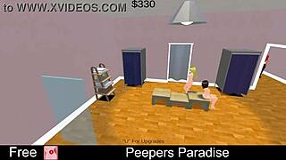 Hidden Cam Anime Game Bath Scenes