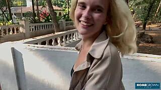 blondie lolipop meets hunk mark pirson for a private session