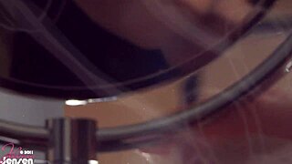 Jelena Jensen Strips Bare and Masturbates Her Big Clit!