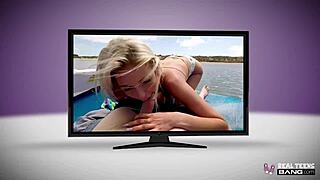 teen does anal and squirts on first porn casting