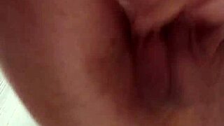 Uncut tattooed cock cums from hard anal prolapse, he groaned.