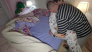 Homemade banging with hot wife taking cumshot in mouth from big pussy milf