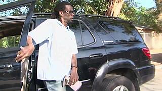 big black guy asks, ready to take advantage of stranded white teen?