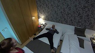 pamela sanchez happy with new toy, tests with jesus sanchez in bent over doggystyle.