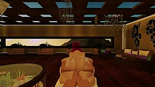 Slut with big tits gets her ass fucked hard by monster cock