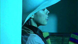 brooke ballentyne wears riding chaps for doggystyle creampie