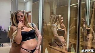 Watch the naughtiest blonde in brazil take milk without waste and make the hung guy eat her tight ass