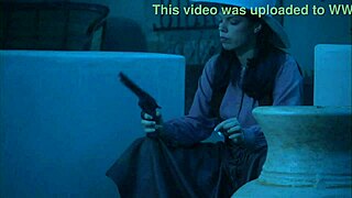 brooke ballentyne wears riding chaps for doggystyle creampie