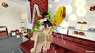 I visit my freind in winter, and we have sex with big tits and pussyy, big ass pov