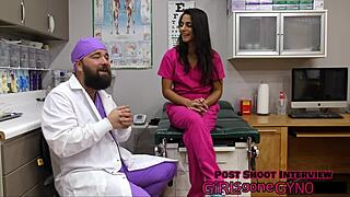 Um, Misty Addams as perverted podiatrist... licking feet in latex?