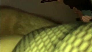 European woman bends over for anal doggy with old man, close up cum