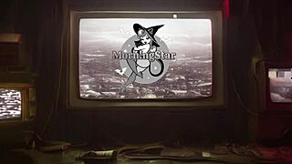 He cums liters inside her tight pussy in creampie scene