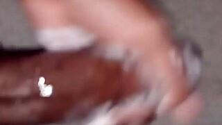 I watch Superdarius jerk off quickly before bedtime with sloppy cumshot