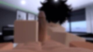 Fucking a femboy's tight holes