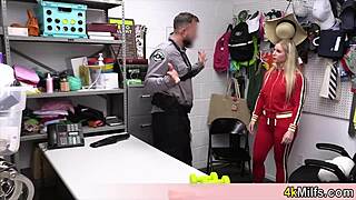 Busty Blonde Shoplifter Milf Destroyed in Wild Shop Encounter!