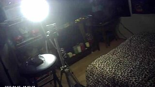 Behind scenes footage shows pornstar champion wrestling ebony babe in full nelson hold with blowjob and pussy sucking