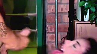 Gag Hard On Sloppy Deepthroat By Brunette Latina With Natural Tits!