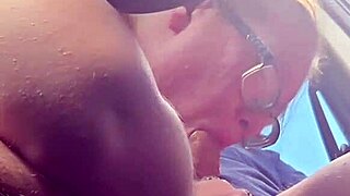 Fat BbW Amateur Sucks Monster Cock For Lunch