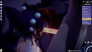 Intense FMF Threesome with Nyotengu and Kanna Bent Over at Office