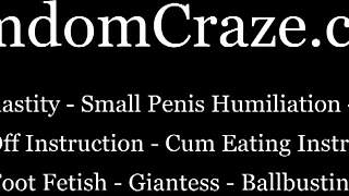 Take me shopping now, or I'll kick your balls and humiliate you!